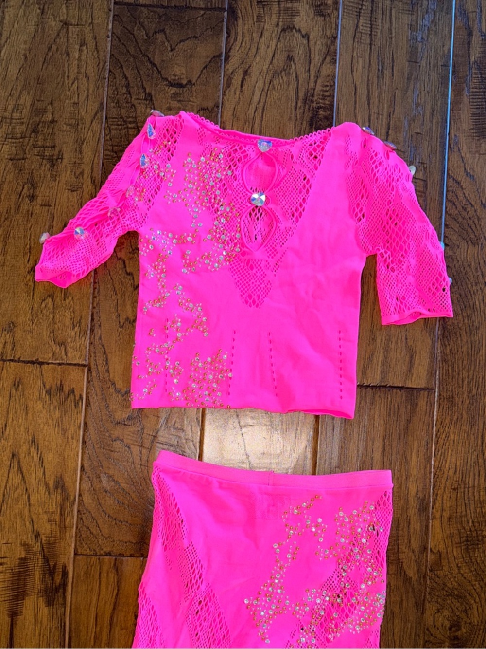 Bright Pink Poster Girls' Lace Flared set BRAND NEW WITHOUT TAGS